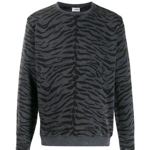 Saint Laurent Animal Print Sweatshirt